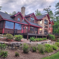 Lake House Exterior Painting Lake Region Laconia, NH 2